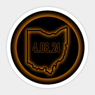 Ohio total solar eclipse 2024 Sticker